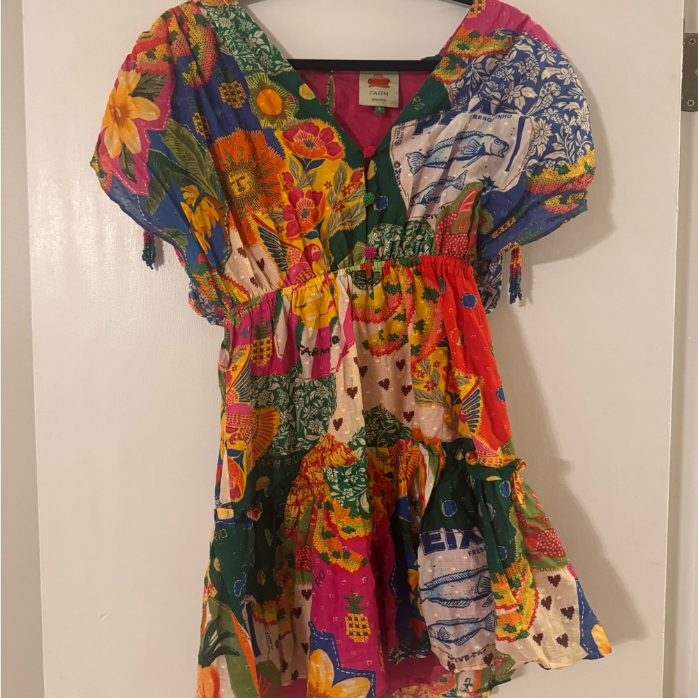 Farm Rio Sunny Mix Dress - Picture 2 of 3